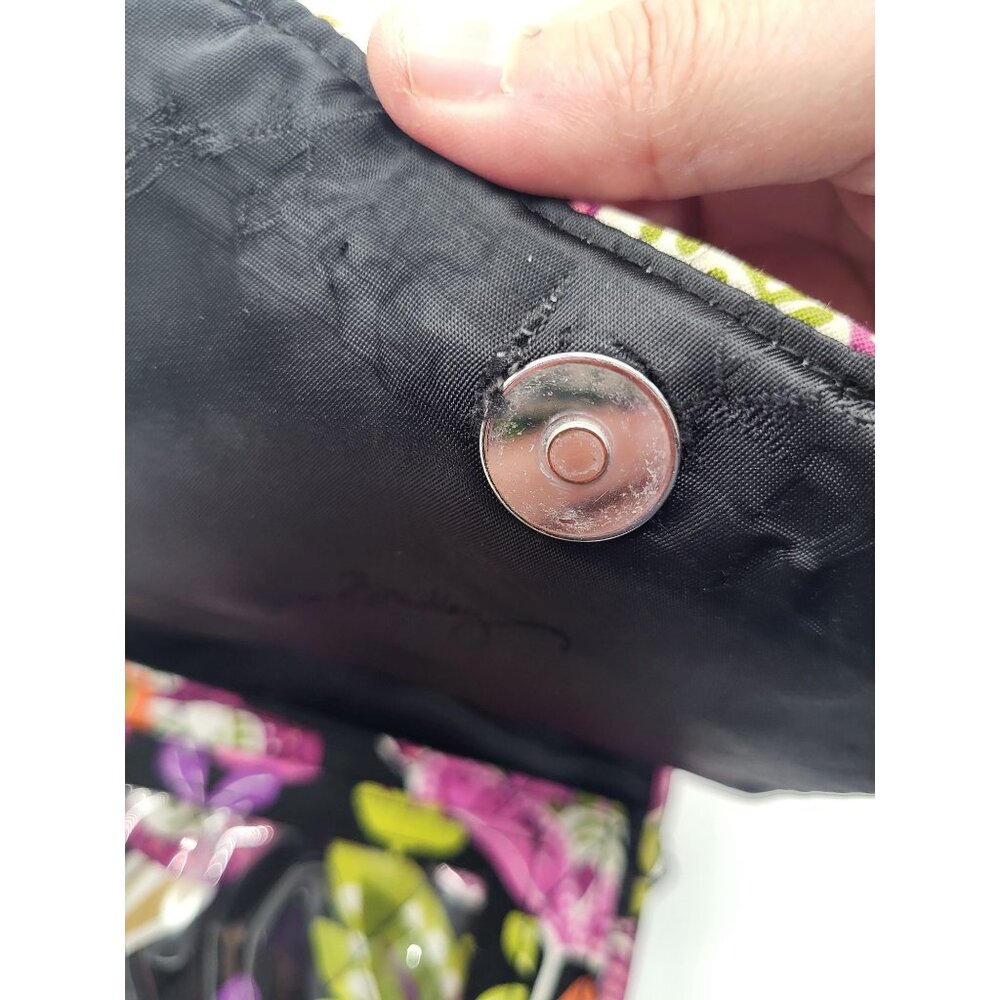 Vera Bradley Mini Hipster Pirouette Pink Crossbody Purse Bag Floral Quilted - Picture 7 of 9